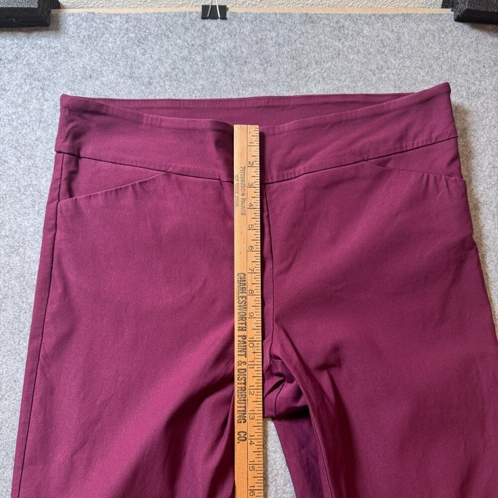 Tribal Women's Pull On Crop Pants Burgundy Stretch Career Casual Size 18W - Picture 6 of 11